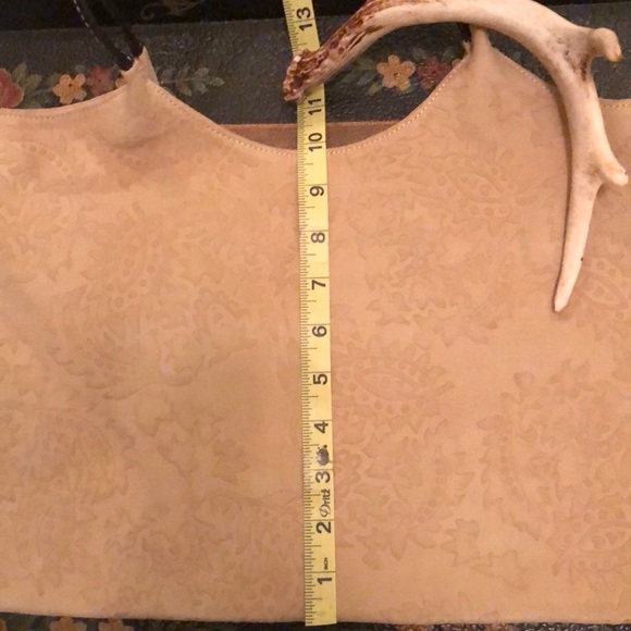 Vintage Tooled Suede Boho Handbag - Picture 6 of 8